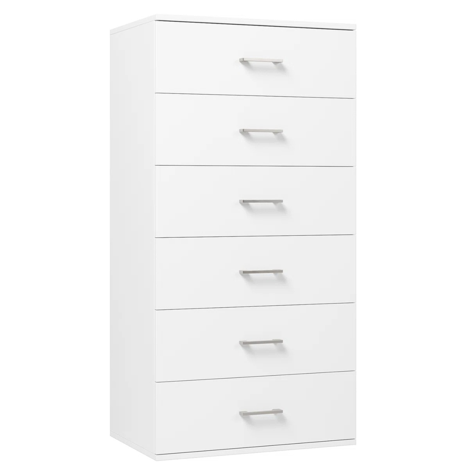 Wayfair Badilla 6-Drawer White Wood Dresser - image-4