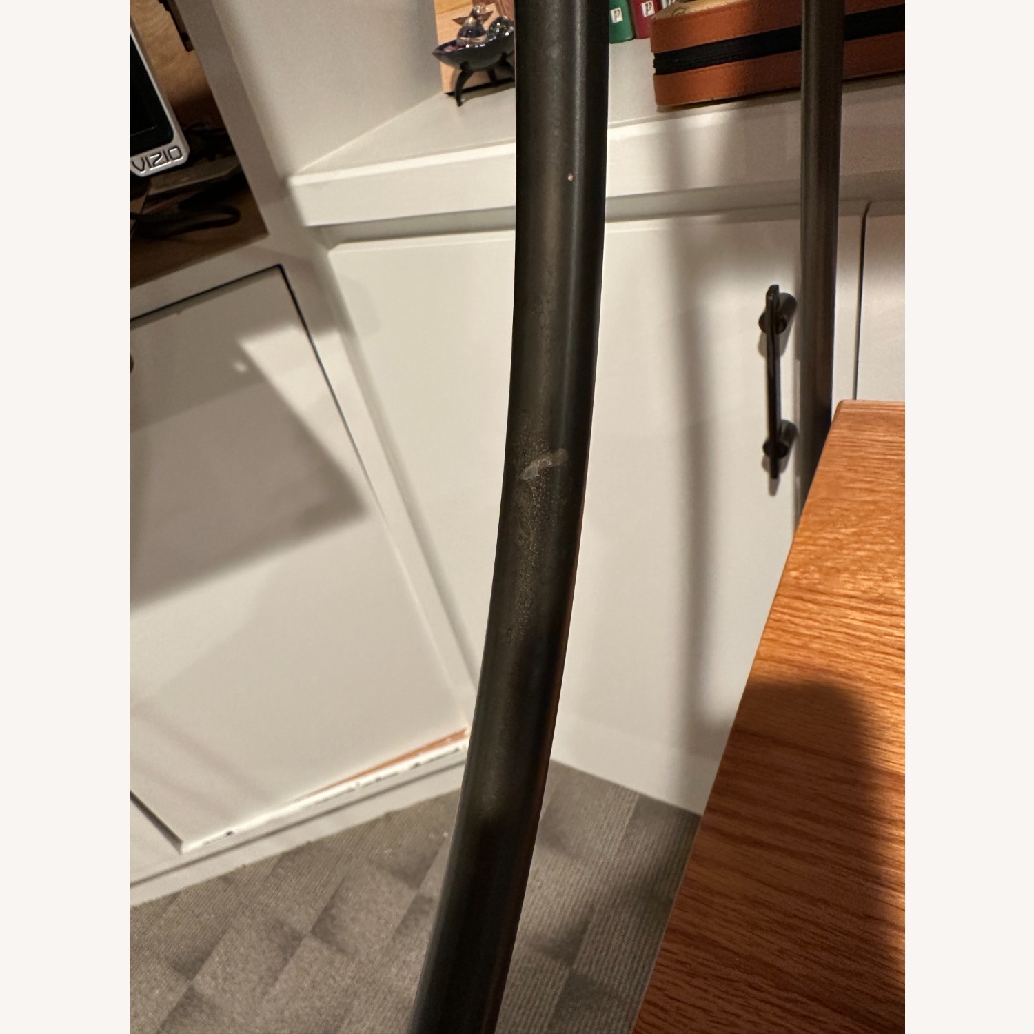 Wood and Iron Desk with Chair - image-5