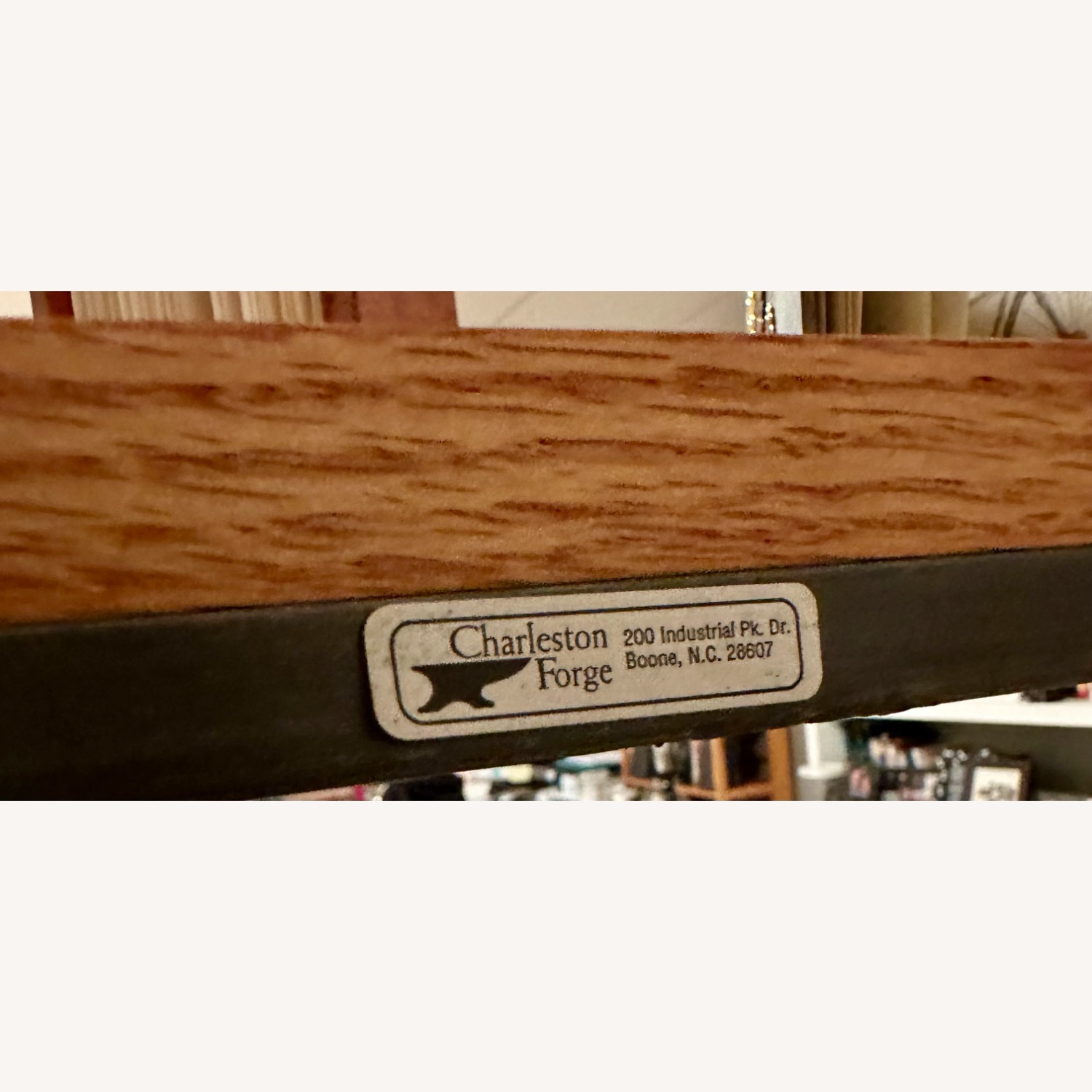 Wood and Iron Desk with Chair - image-7