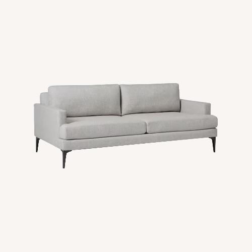 Used West Elm Andes Dark Gray Velvet Futon for sale on AptDeco