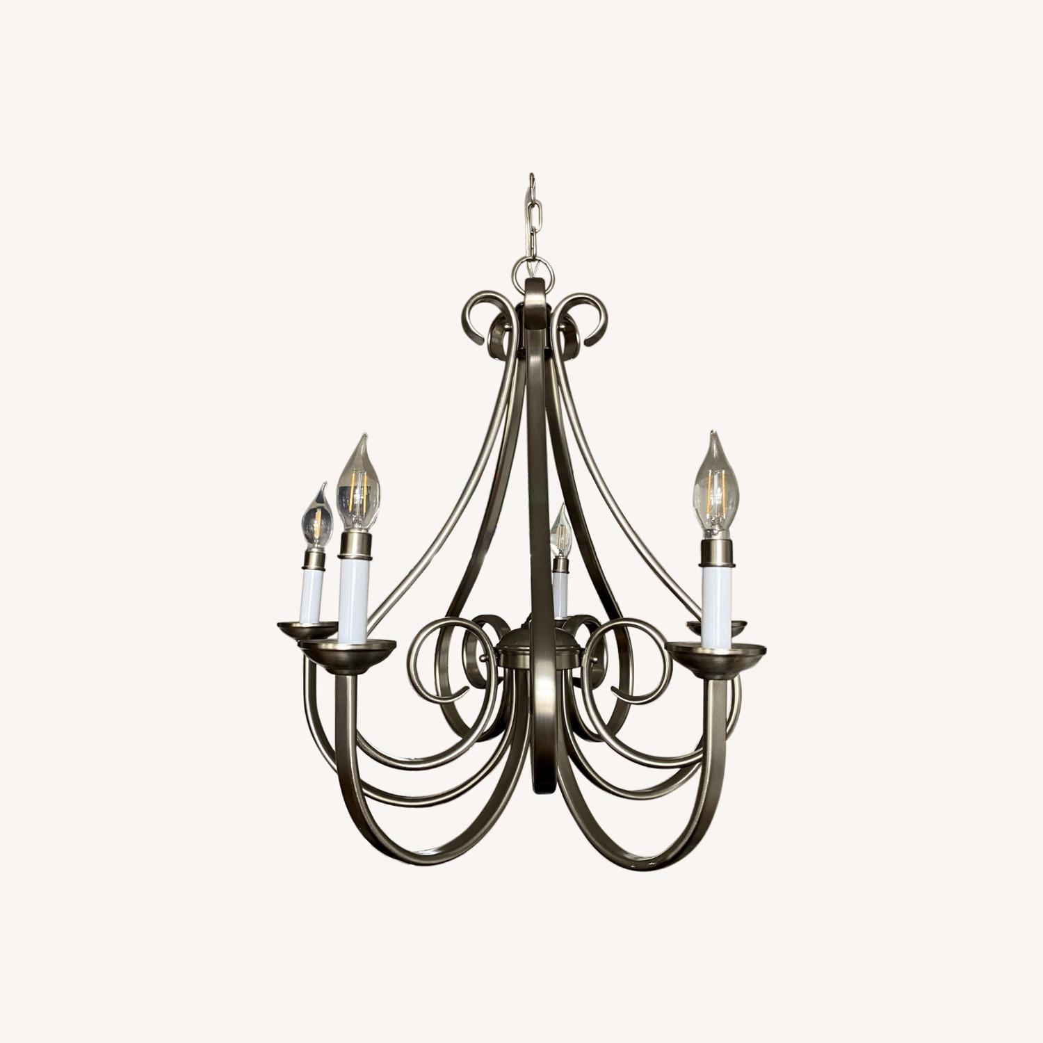 Brushed Nickel Dining Lamp - image-0