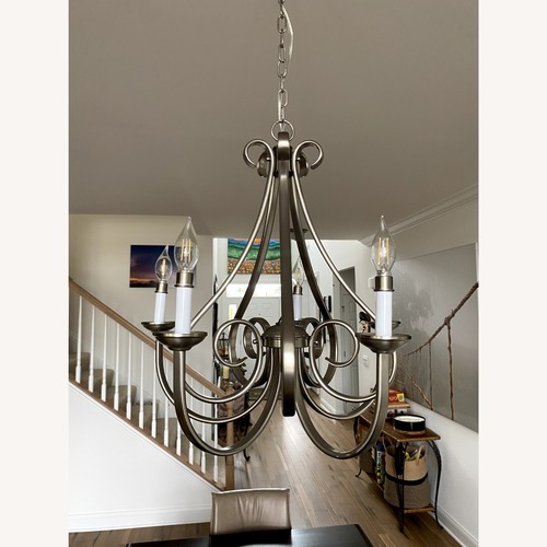 Used Brushed Nickel Dining Lamp for sale on AptDeco