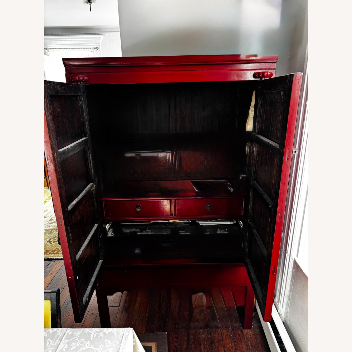 Vintage Chinese Lacquered Cabinet - image-2