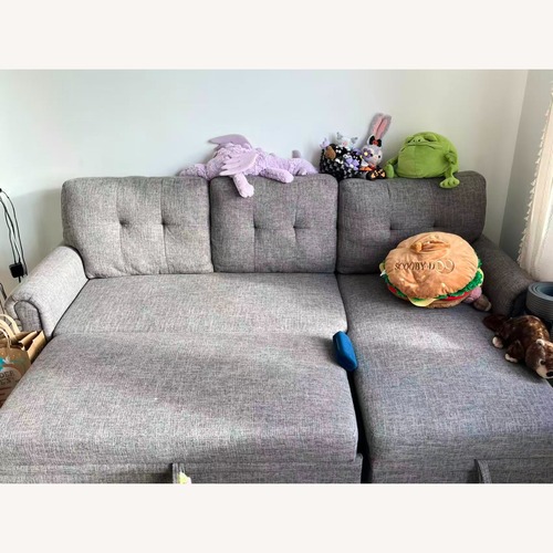 Used Wayfair 86'' Upholstered Reclining Sleeper Sofa for sale on AptDeco