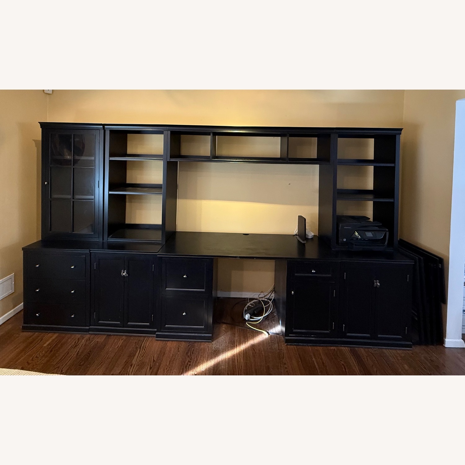 Pottery Barn Wall unit + Media Console - image-0