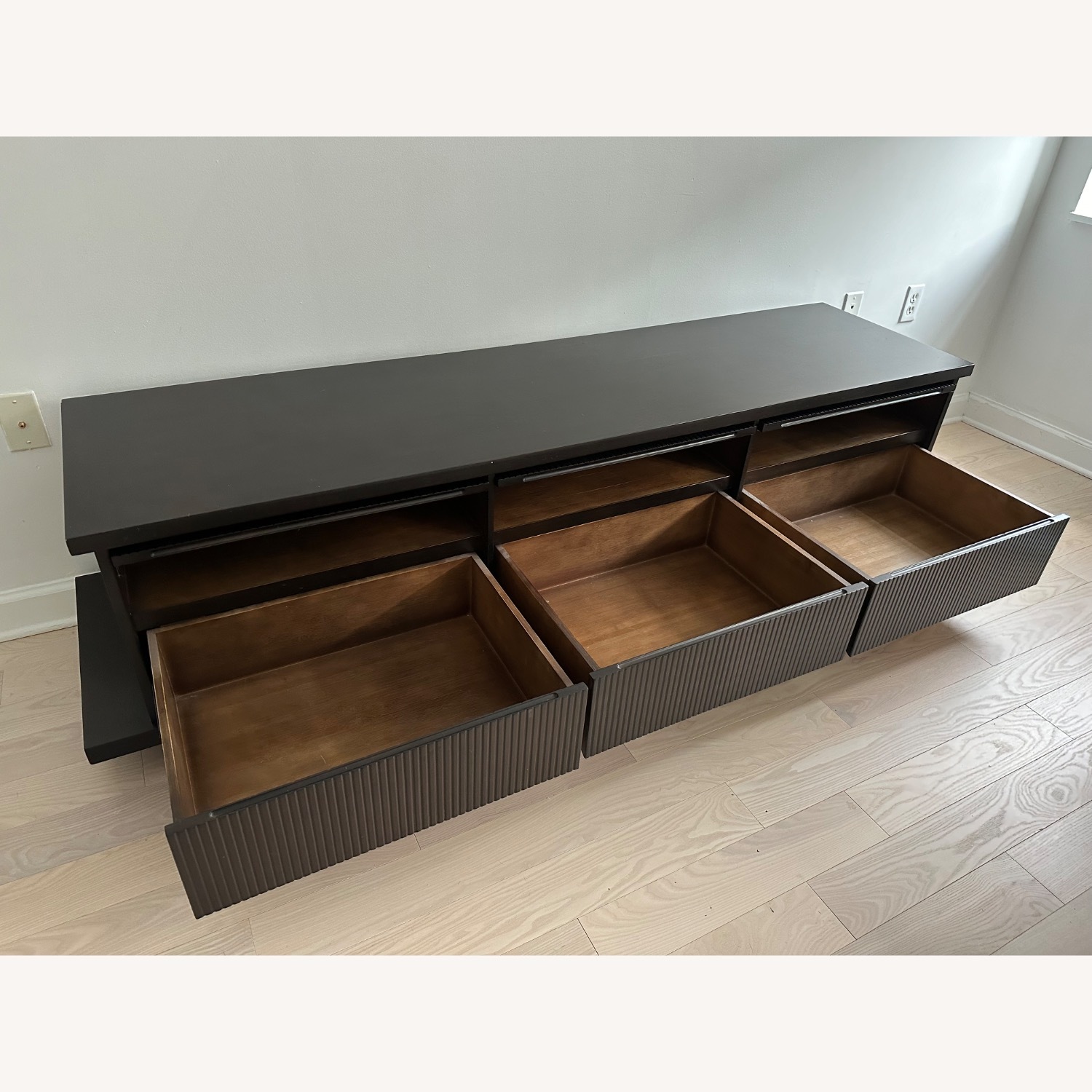 Room & Board Dark Brown Wood Media Storage - image-4