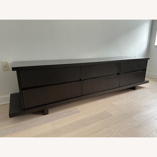 Used Room & Board Dark Brown Wood Media Storage for sale on AptDeco