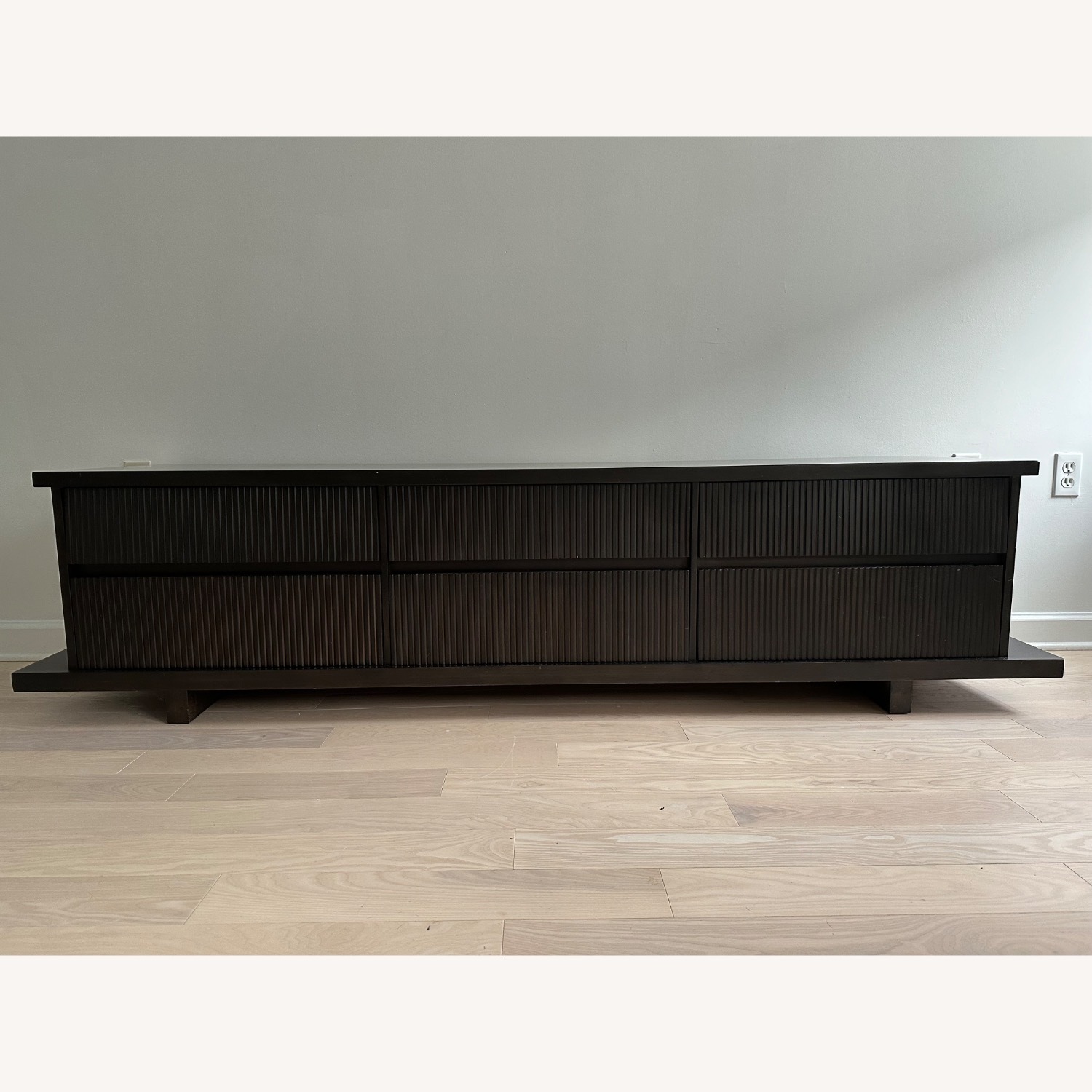 Room & Board Dark Brown Wood Media Storage - image-1