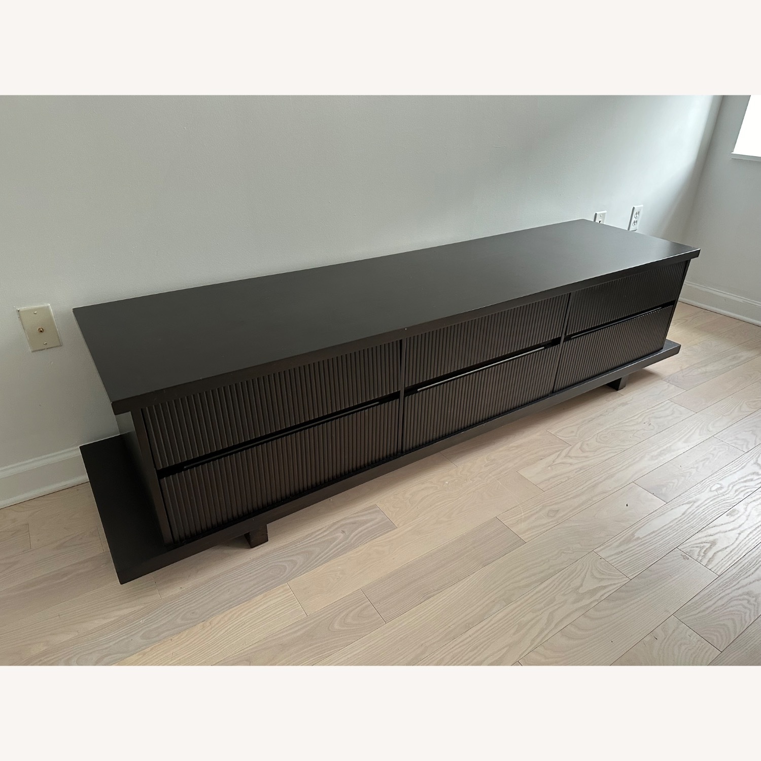 Room & Board Dark Brown Wood Media Storage - image-2