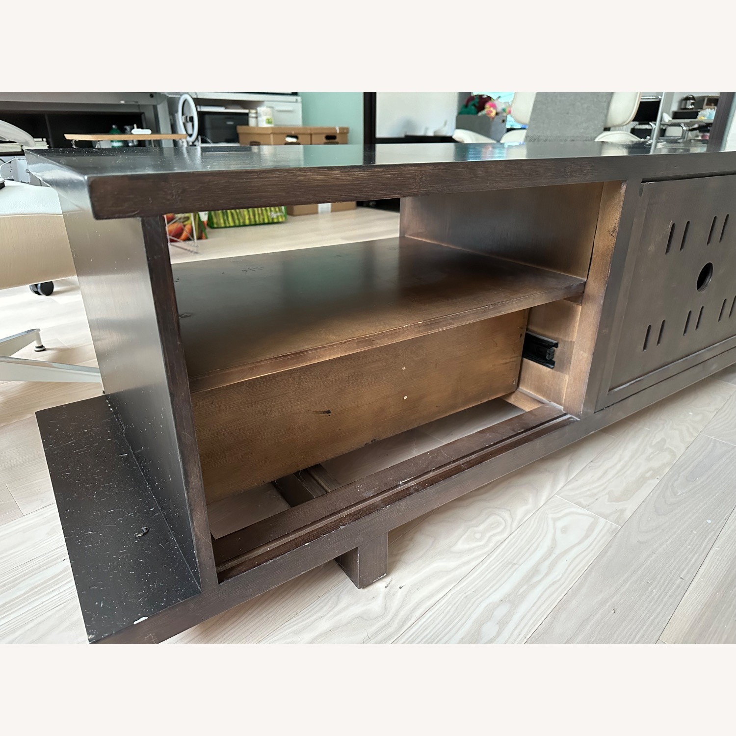 Room & Board Dark Brown Wood Media Storage - image-7
