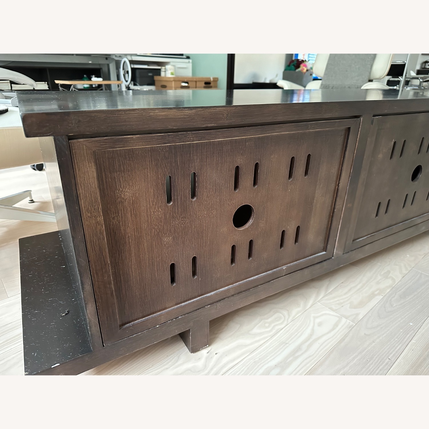 Room & Board Dark Brown Wood Media Storage - image-6