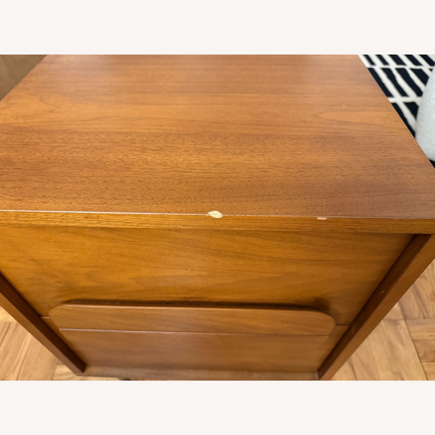 West Elm Gemini Dark Brown Wood Nightstand - image-4