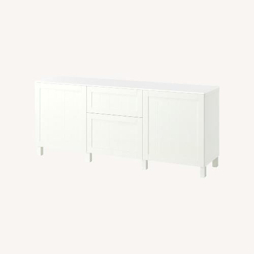 Used IKEA White Wood Sideboard for sale on AptDeco