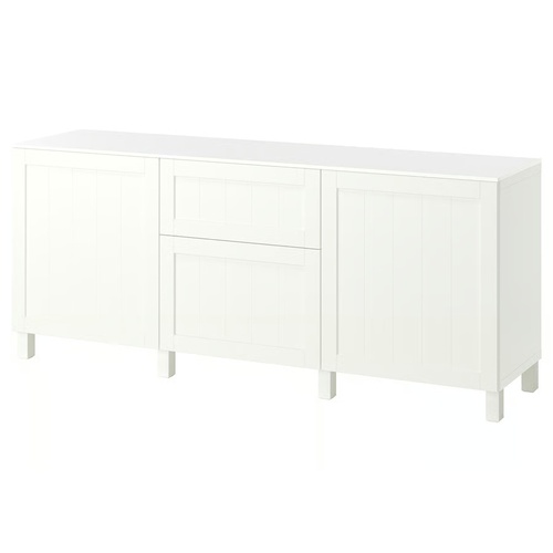 Used IKEA White Wood Sideboard for sale on AptDeco