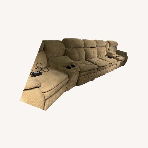 Used 7 Piece Reclining Sectional Sofa for sale on AptDeco