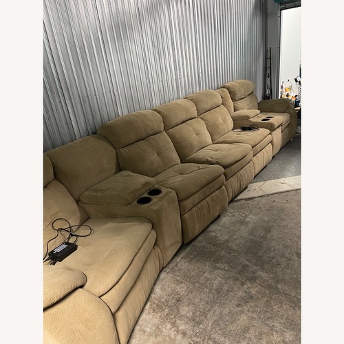 Used 7 Piece Reclining Sectional Sofa for sale on AptDeco