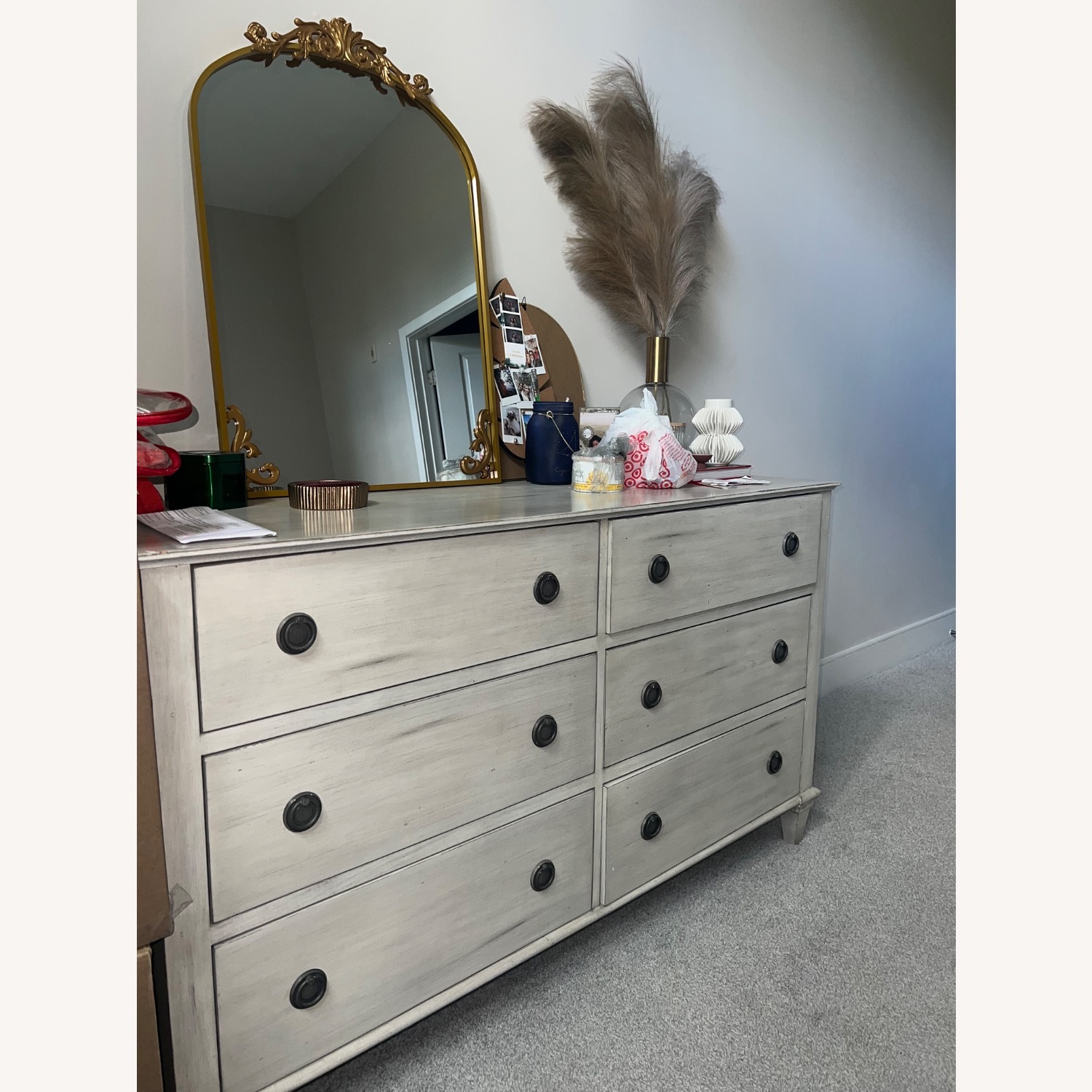 RH Maison 6-Drawer Dresser Antiqued Grey - image-1