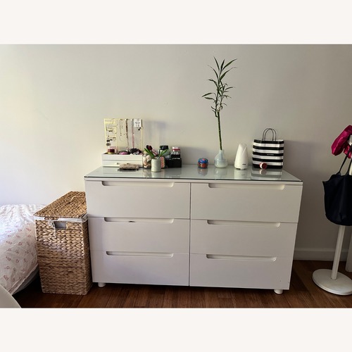 Used Pottery Barn Kids Arlen White Wood Armoire for sale on AptDeco