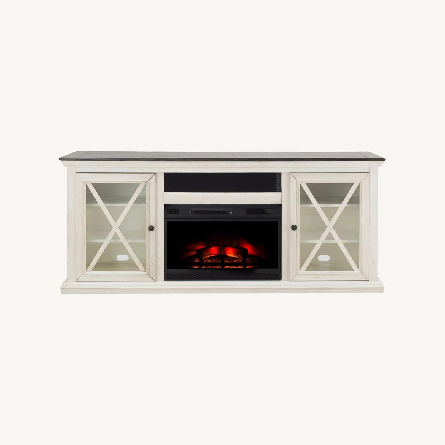 Raymour & Flanigan Hadley Fireplace Wall Unit - image-0