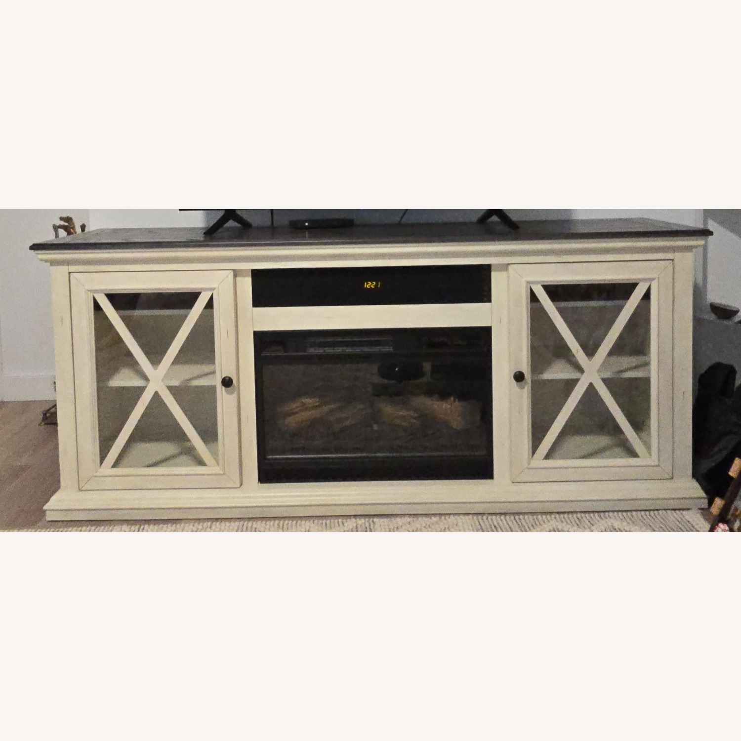 Raymour & Flanigan Hadley Fireplace Wall Unit - image-4