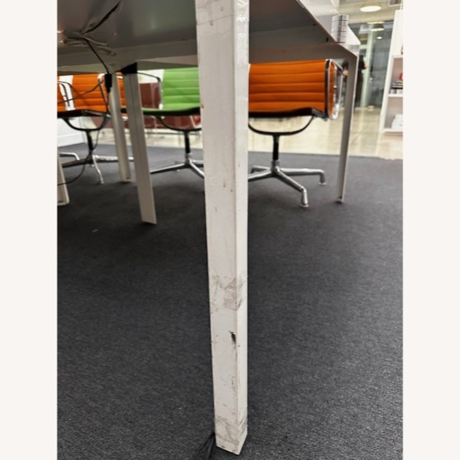 De Padova White Stainless Steel Dining Table - image-2