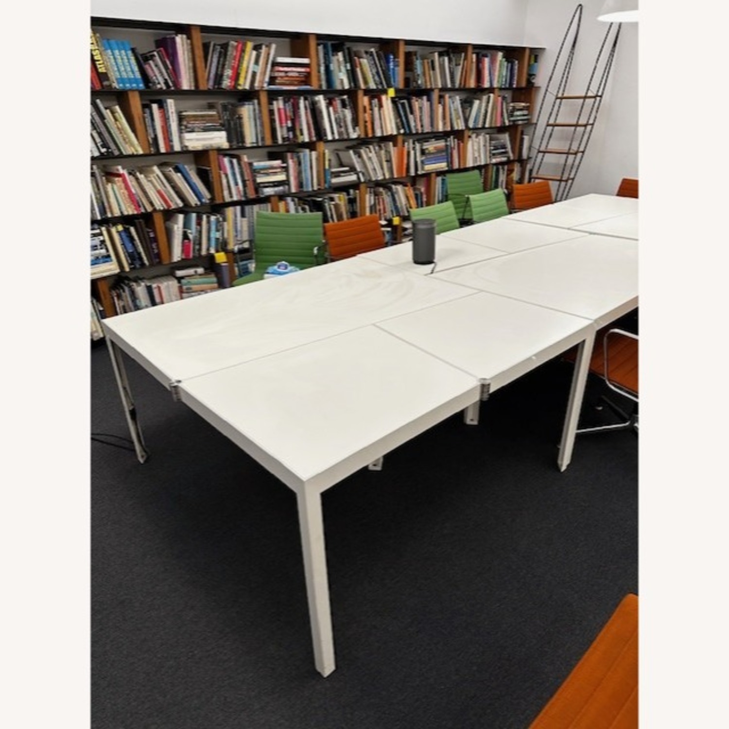 De Padova White Stainless Steel Dining Table - image-3