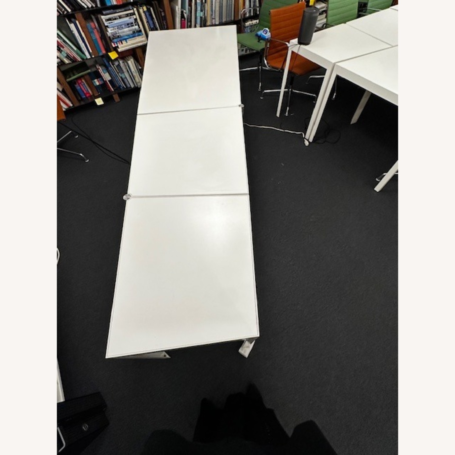 De Padova White Stainless Steel Dining Table - image-7