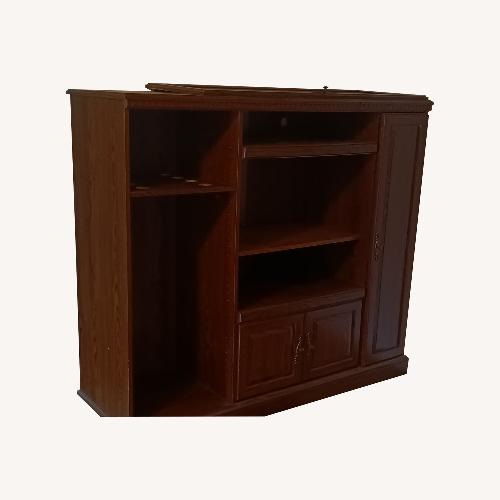 Used Wooden Entertainment Center for sale on AptDeco