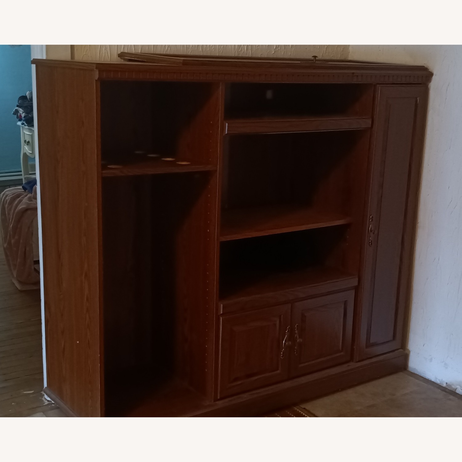 Wooden Entertainment Center - image-0