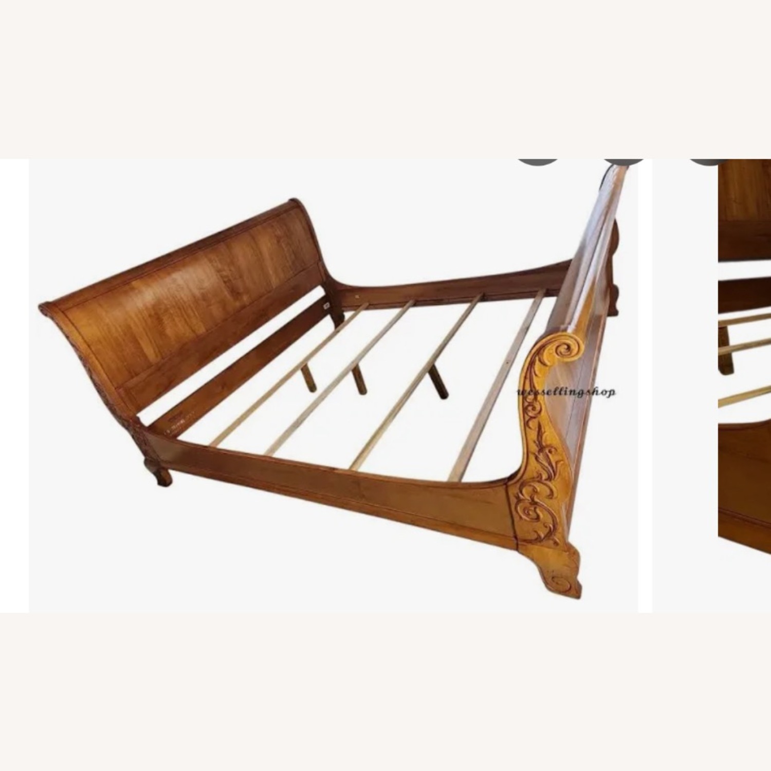 Ethan Allen Legacy Country French Wood Queen Bed - image-3