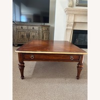 Dark Brown Wood Coffee Table