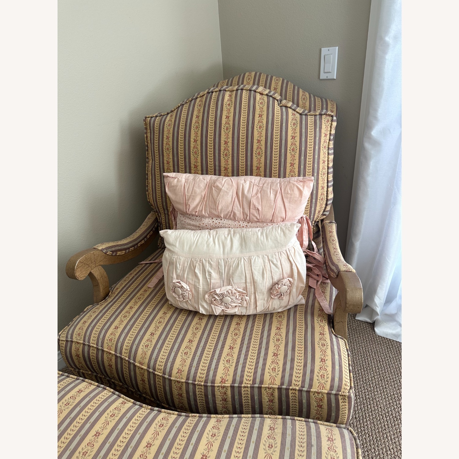 Pottery Barn Kids Accent Chair & Ottoman Set - image-4