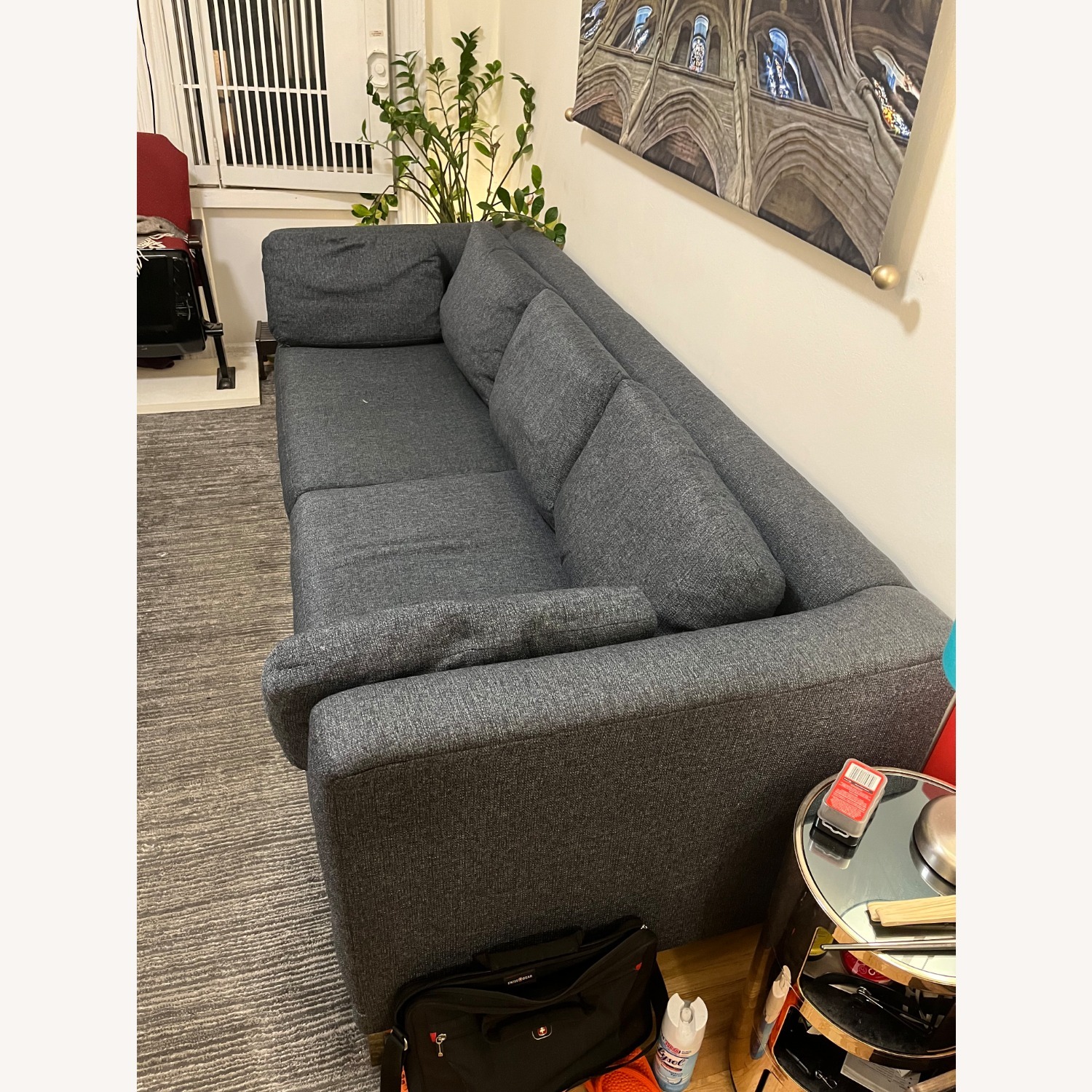 Apt2b Dylan Blue Fabric 3+ Seater Sofa - image-2