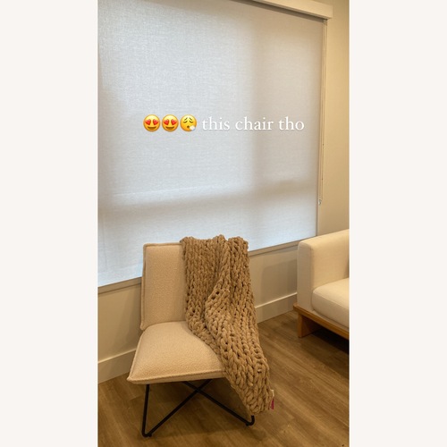 Used Vicolo Sherpa Upholstered Accent Chair for sale on AptDeco