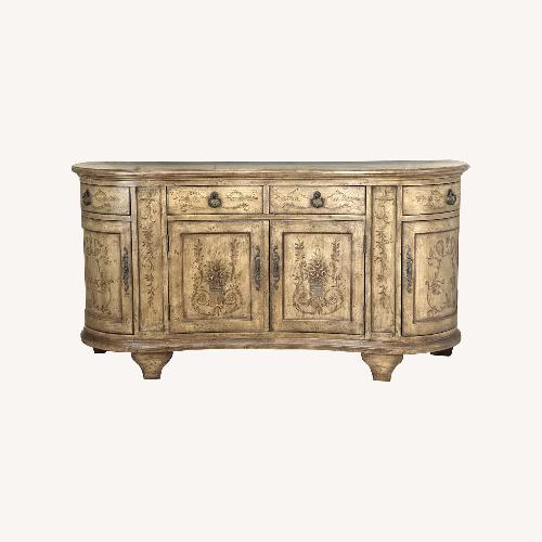 Used French Style Curved Tv Stand Console Credenza for sale on AptDeco