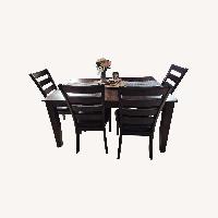 Raymour & Flanigan Dark Brown Wood Dining Sets