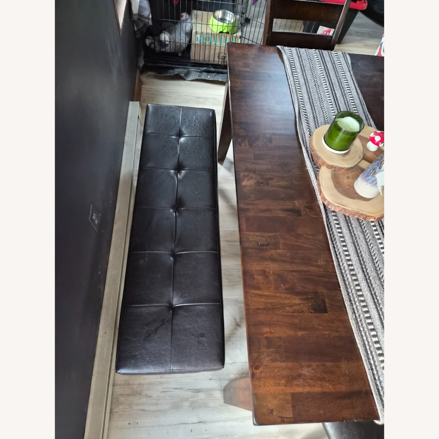 Raymour & Flanigan Dark Brown Wood Dining Sets - image-9