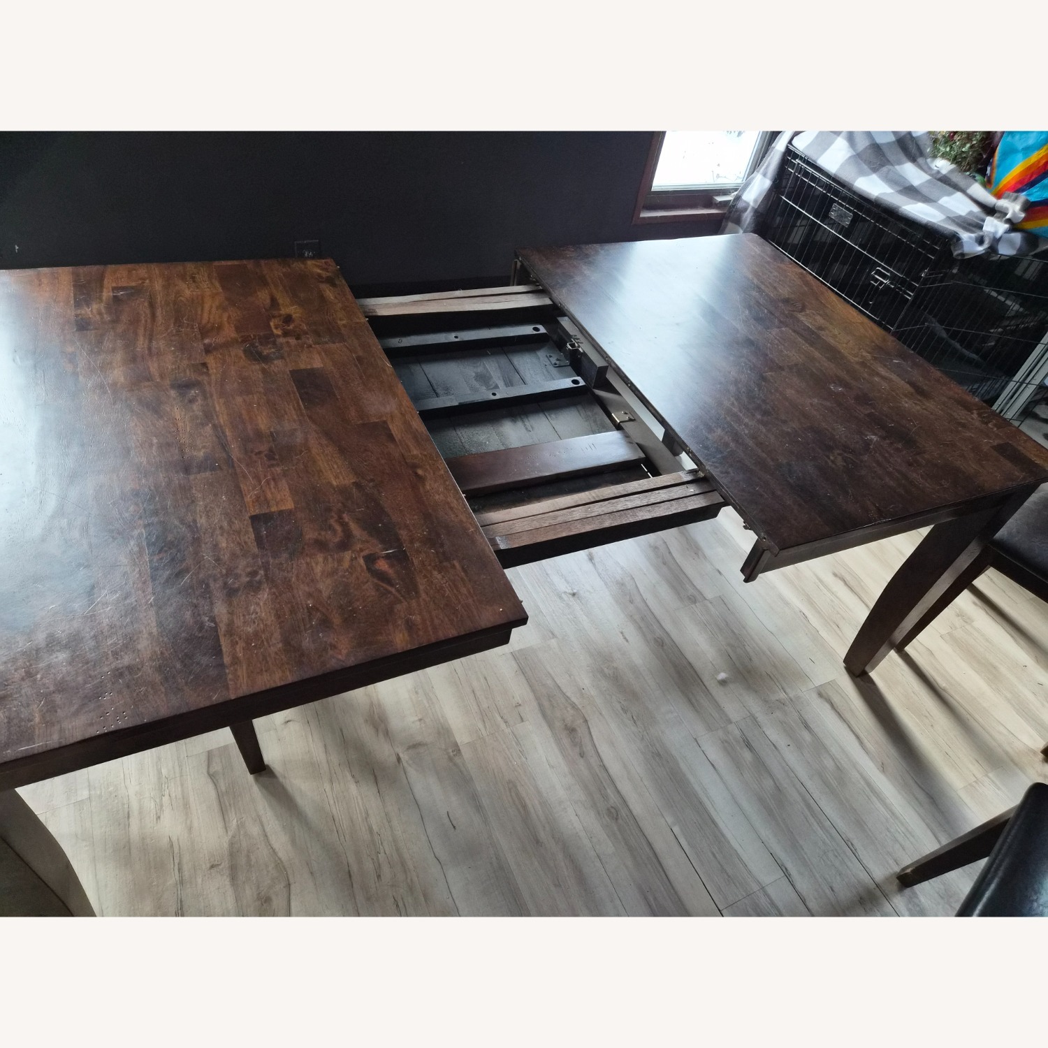 Raymour & Flanigan Dark Brown Wood Dining Sets - image-7