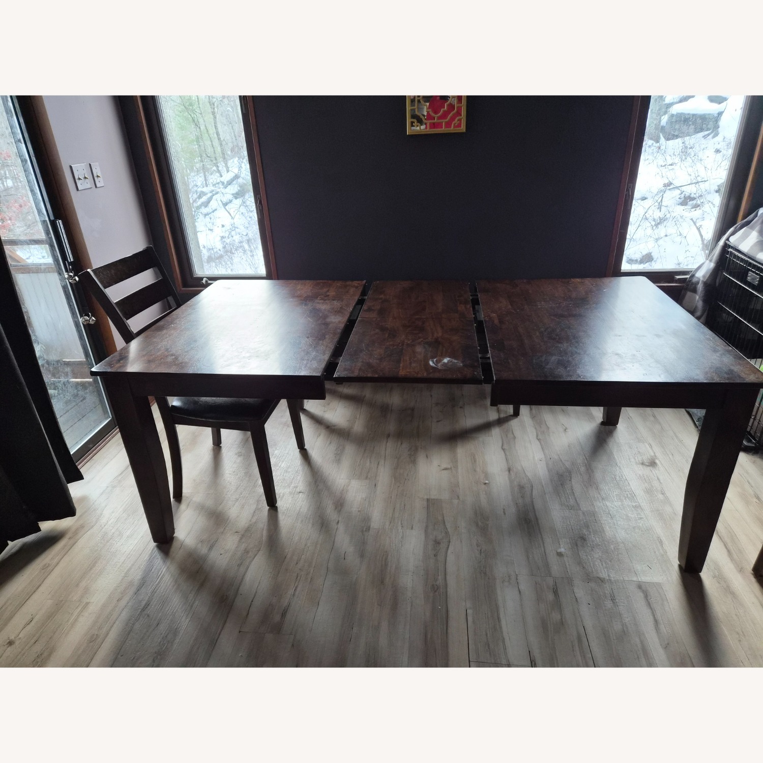 Raymour & Flanigan Dark Brown Wood Dining Sets - image-8