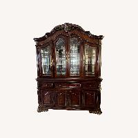 Dark Brown Wood Sideboard