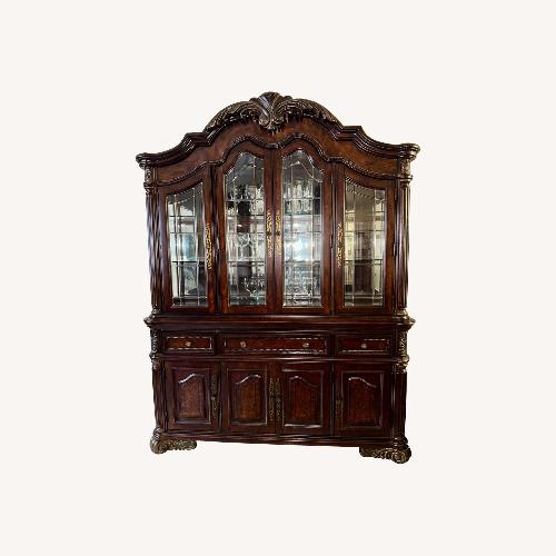 Used Dark Brown Wood Sideboard for sale on AptDeco