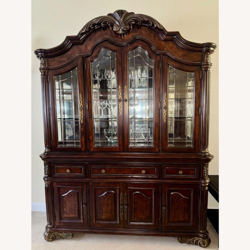 Used Dark Brown Wood Sideboard for sale on AptDeco