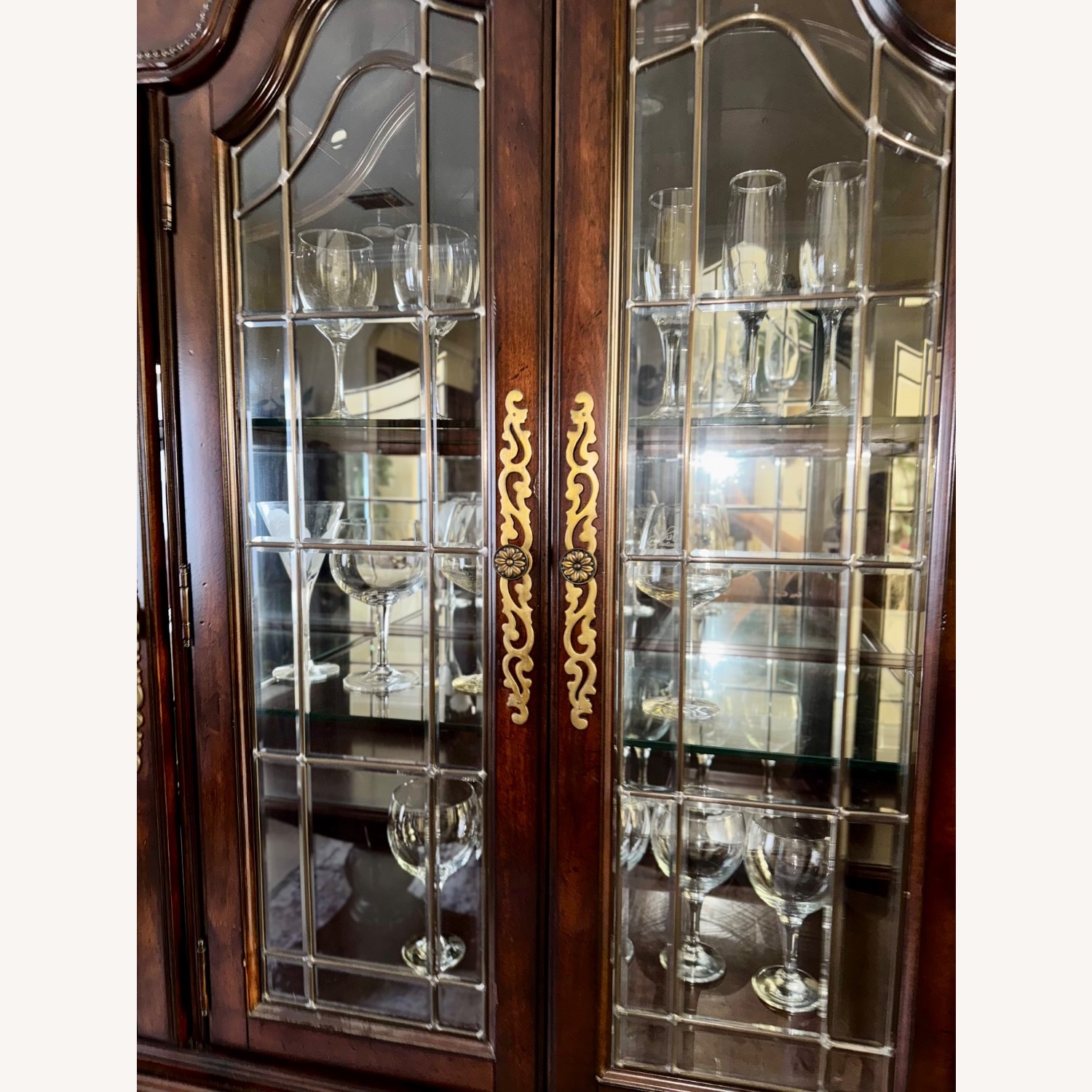 Dark Brown Wood Sideboard - image-2