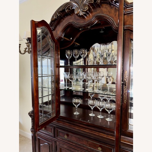 Used Dark Brown Wood Sideboard for sale on AptDeco
