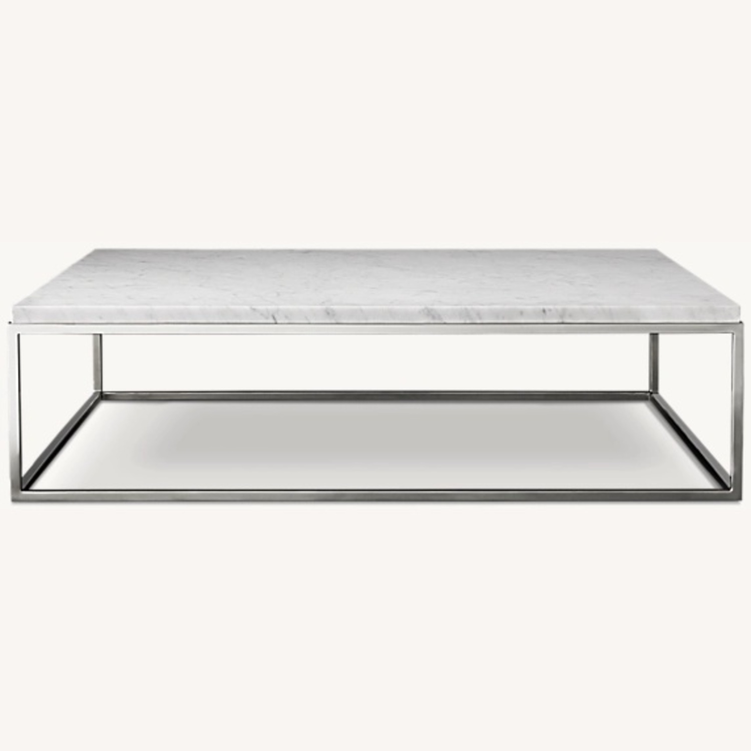 Restoration Hardware Light Gray Coffee Table - image-0