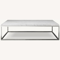 Restoration Hardware Light Gray Coffee Table