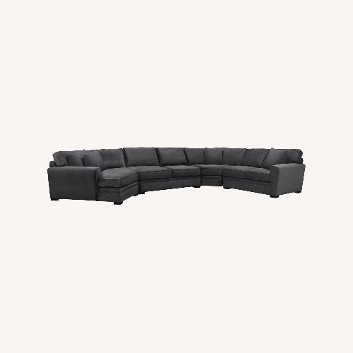 Used Raymour & Flanigan Dark Gray 3+ Piece Sectional for sale on AptDeco