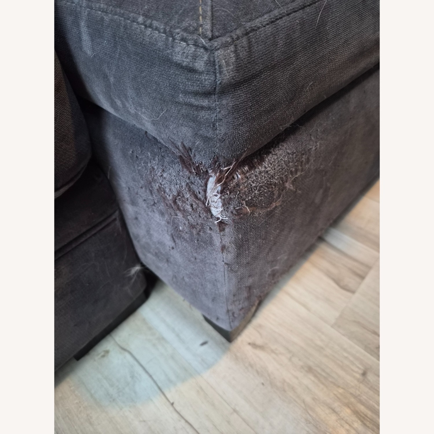 Raymour & Flanigan Dark Gray 3+ Piece Sectional - image-5