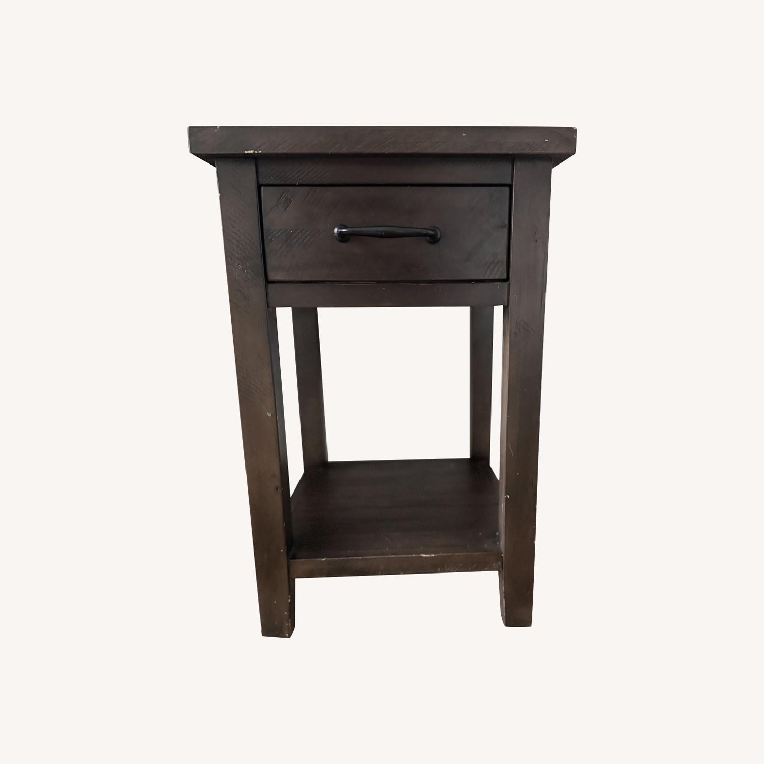 Dark Brown Nightstands - image-0