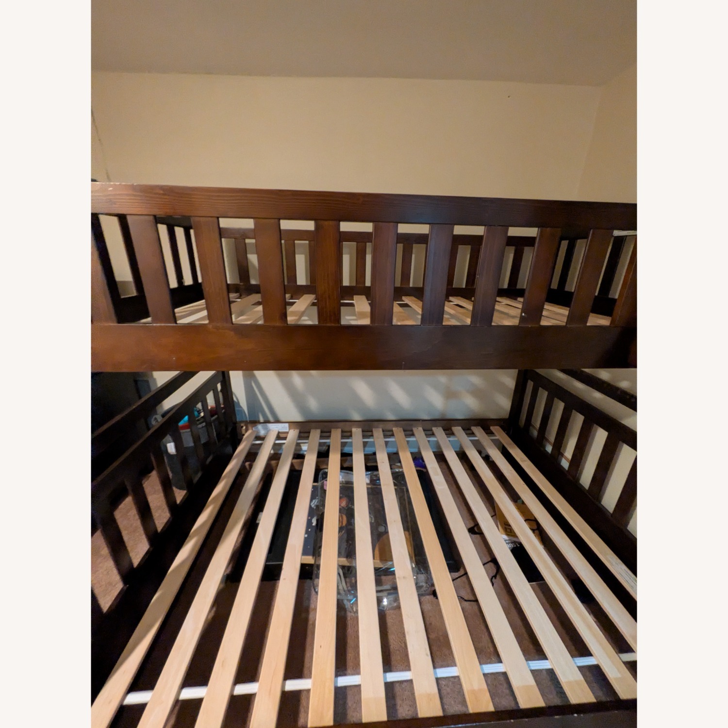 Ashley Furniture Dark Brown Wood Bunk Bed - image-1
